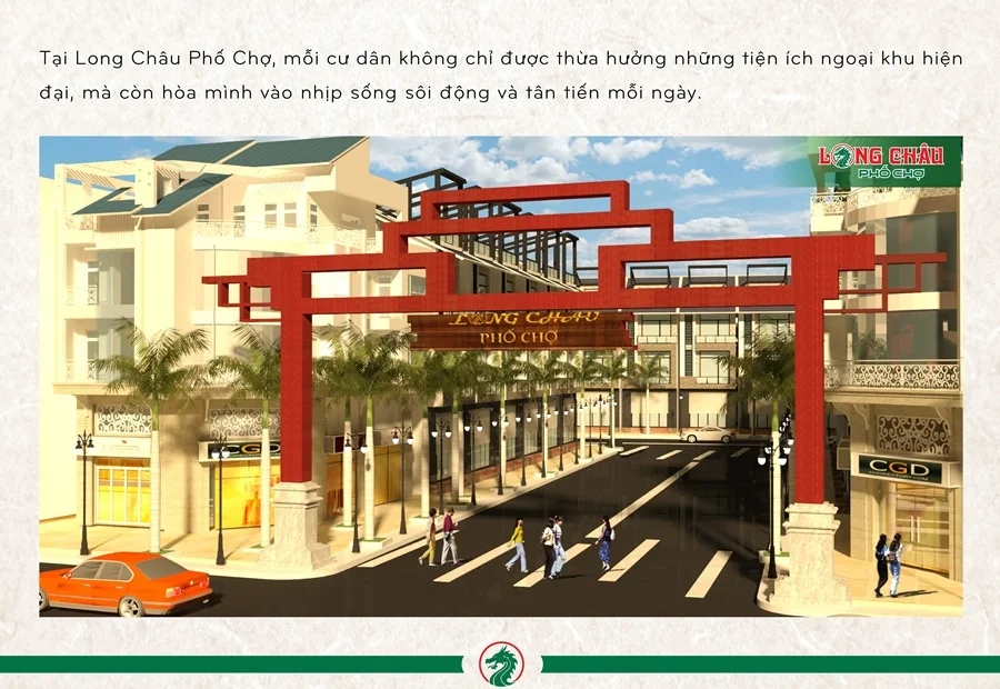 tiện ích ngoại khu long châu phố chợ