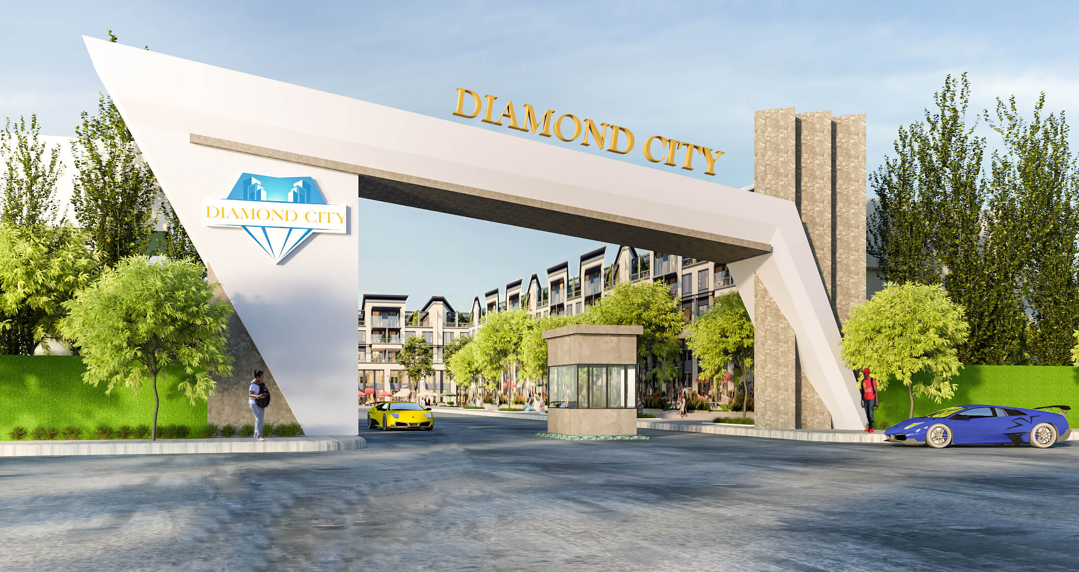 hạ tầng khu dân cư quốc linh diamond city