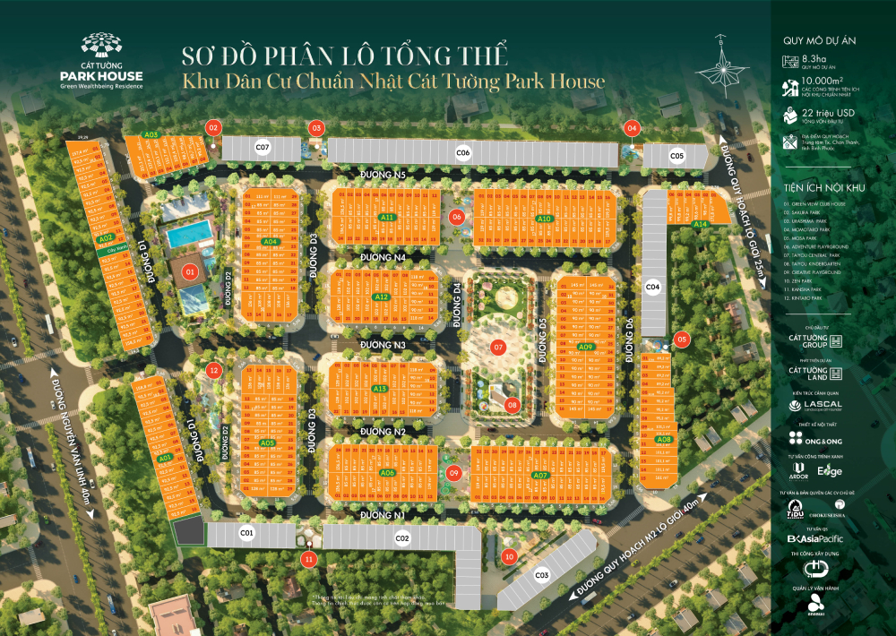 mặt bằng phân lô cát tường park house