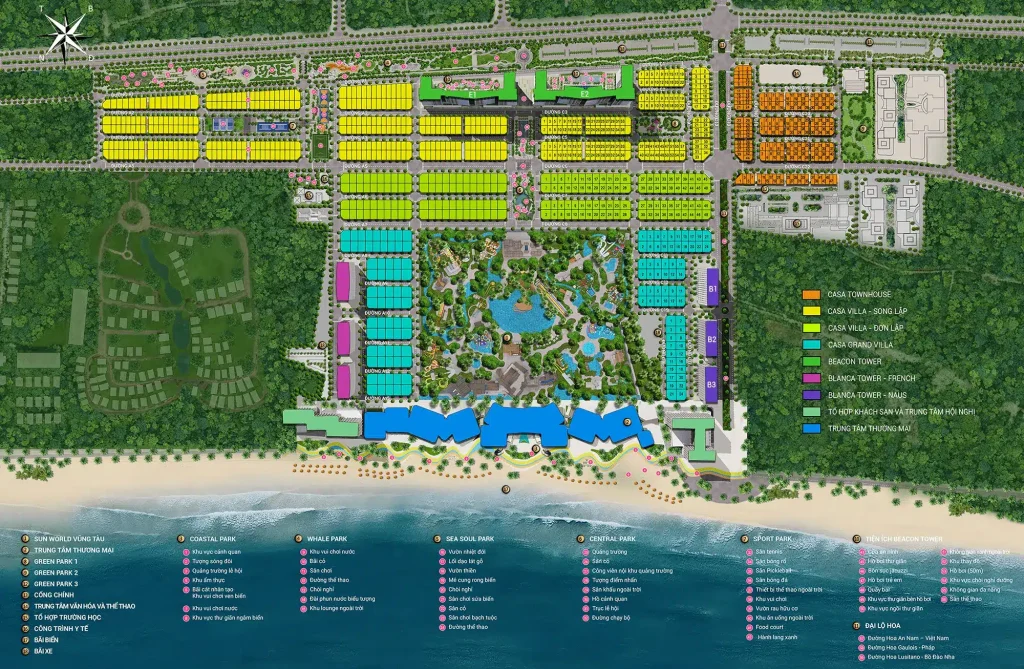 mặt bằng tổng thể khu đô thị blanca city