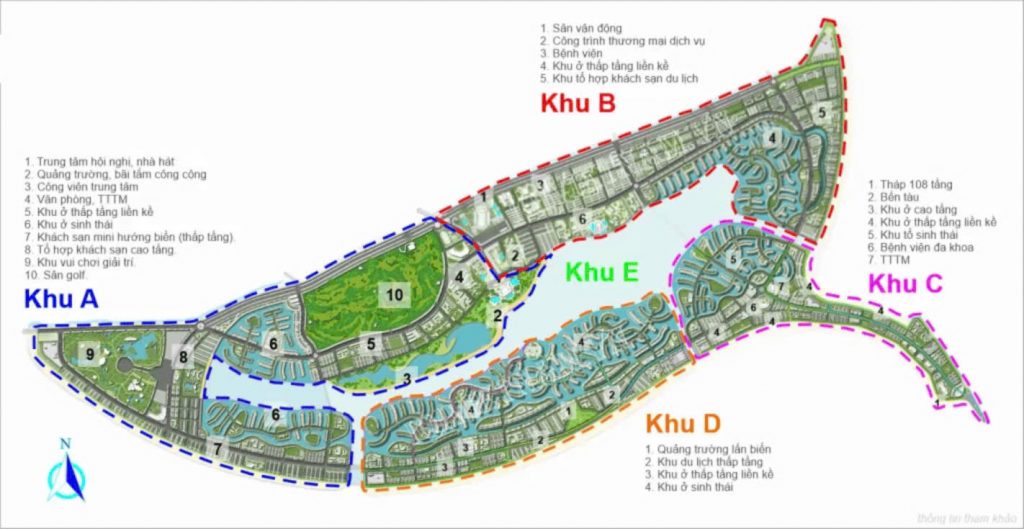 Mặt bằng phân khu chi tiết Vinhomes Cần Giờ