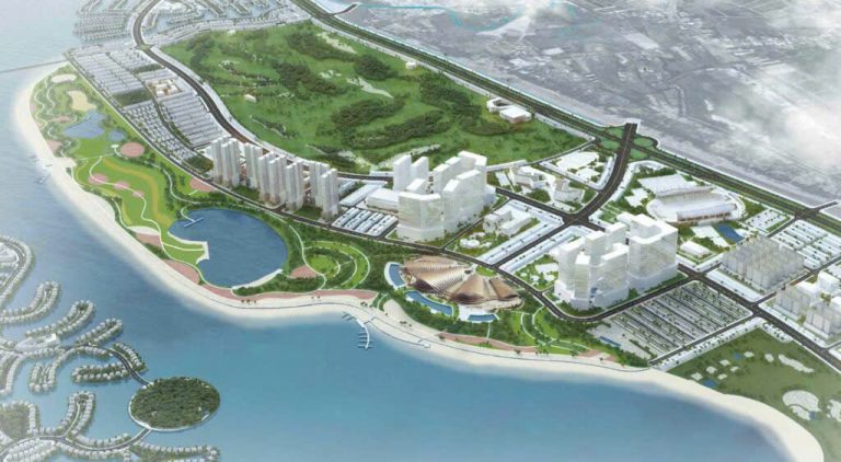 Phối cảnh vùng trung tâm Vinhomes Cần Giờ