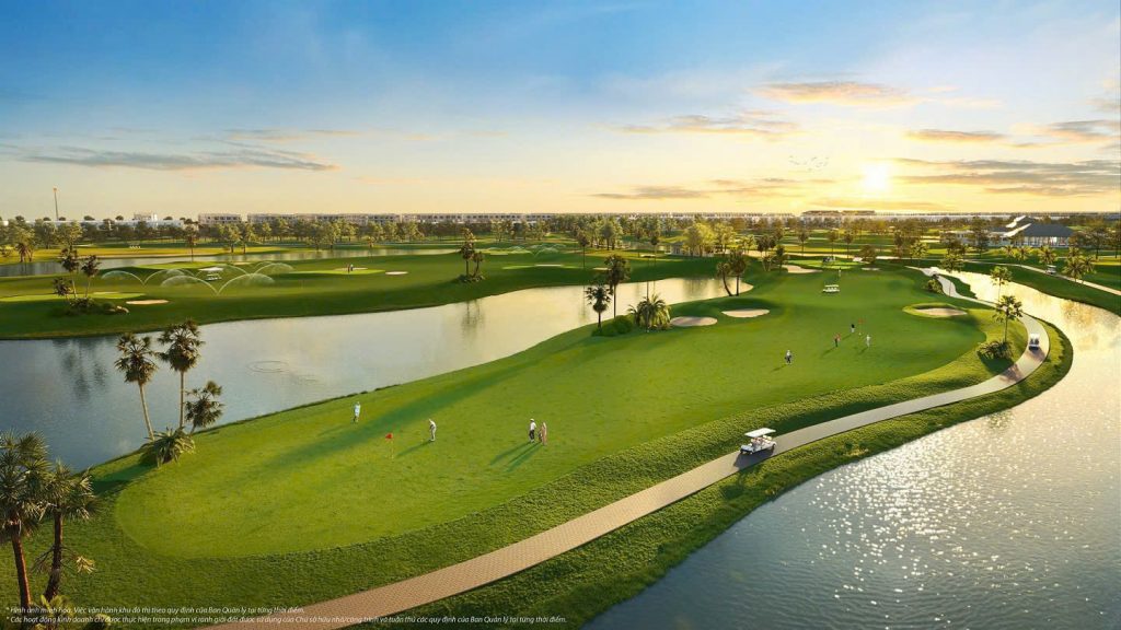 Sân golf tiêu chuẩn quốc tế vinhomes tân mỹ